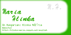 maria hlinka business card